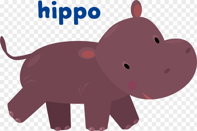 Purple Hippo Vector Hippopotamus Stock Illustration Royalty-free PNG