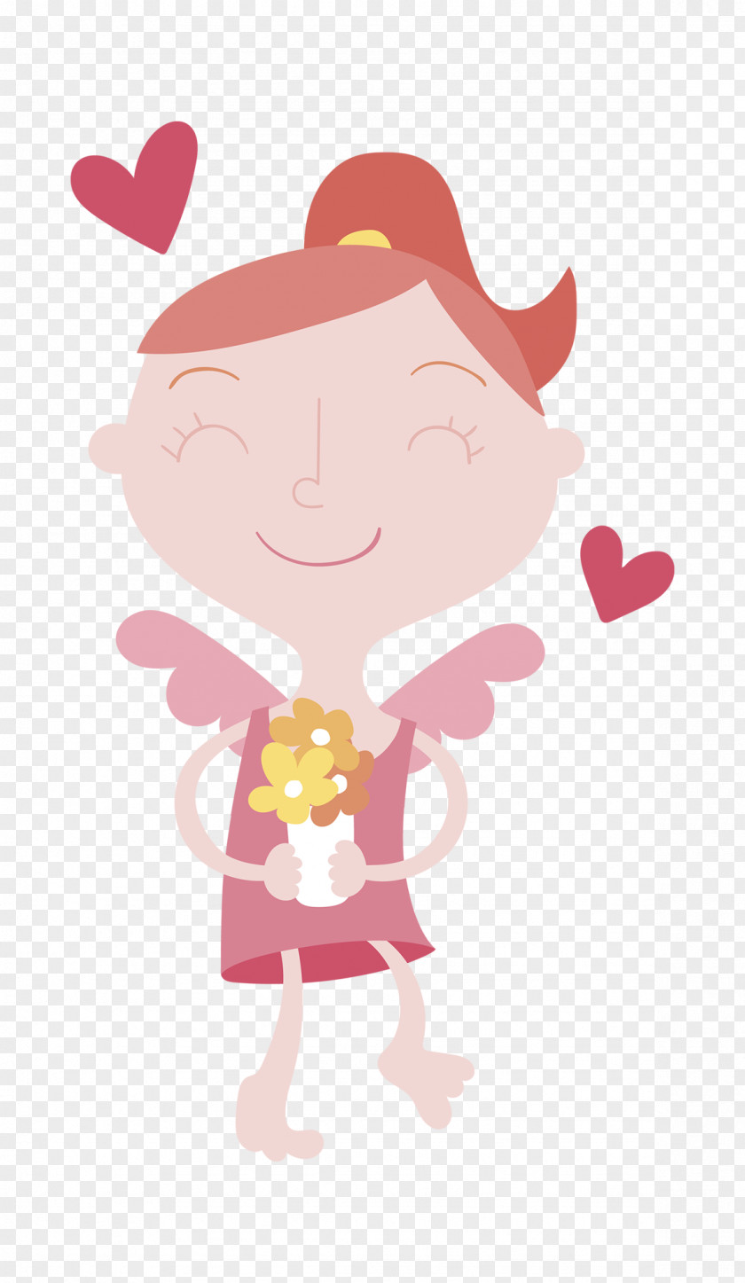 Cute Angel Vector Graphics Love Cupid Image PNG