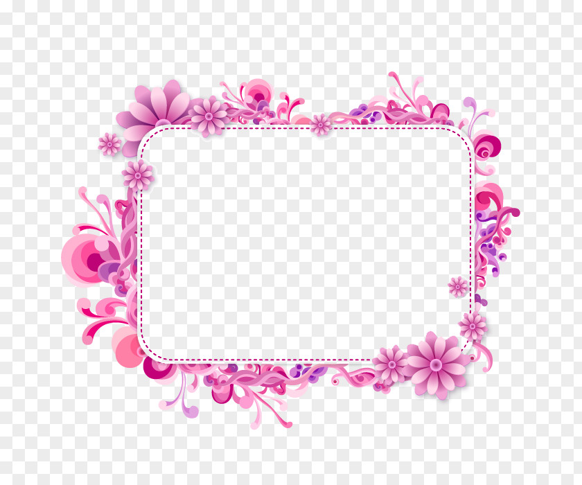 Garland Title Box Picture Frames Clip Art PNG