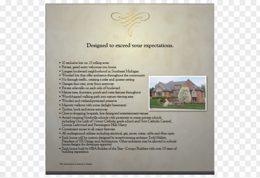 Real Estate Flyer Brand Font PNG