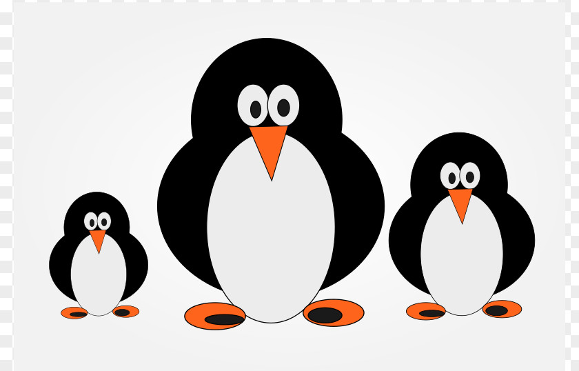 Three Penguins Penguin Family Clip Art PNG