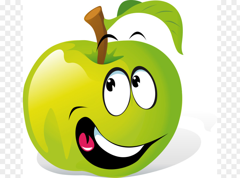 Cute Fruit Cliparts Smiley Cartoon Clip Art PNG