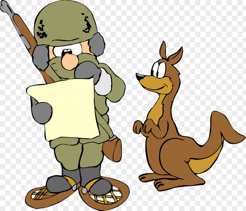 Kangaroo Soldier Albom Clip Art PNG