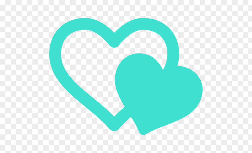 Turquoise Heart Symbol Love PNG