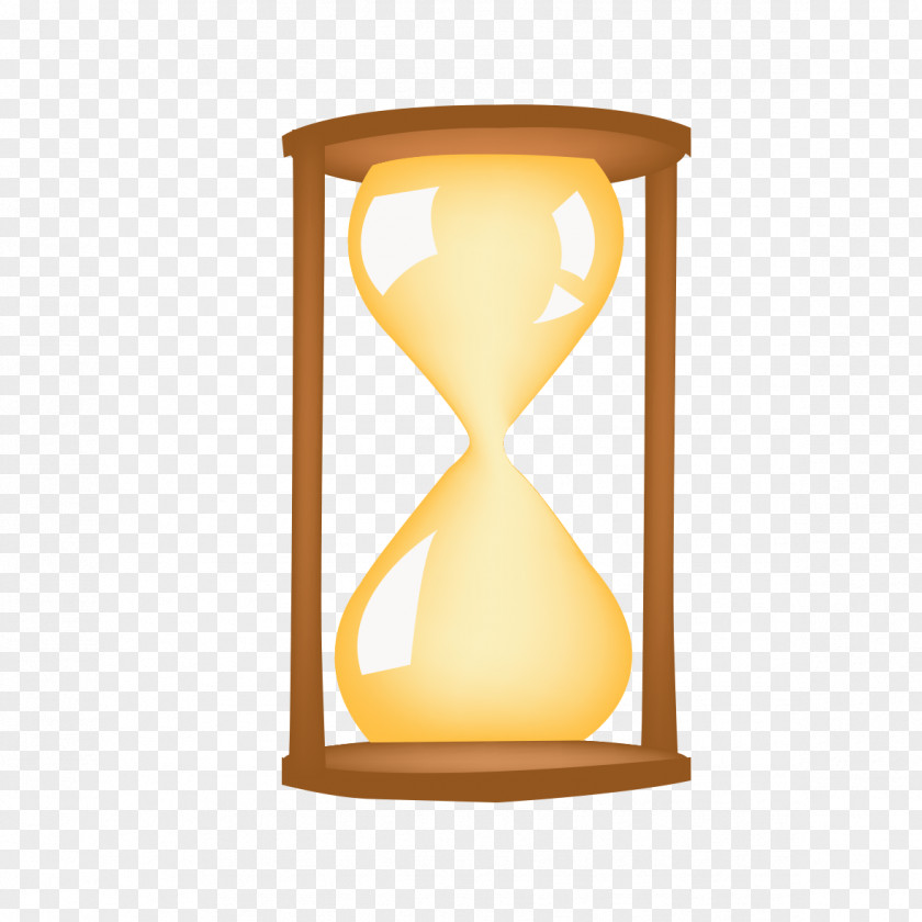 Yellow Hourglass Model Material Icon PNG