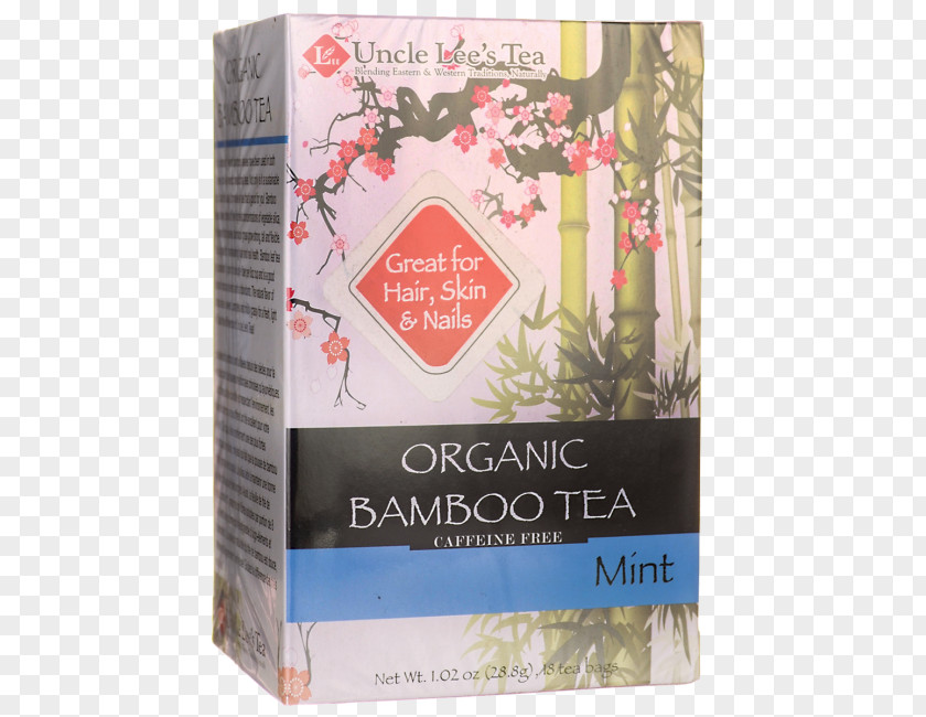 Bamboo Teacup Tea Bag Ginger Mint PNG