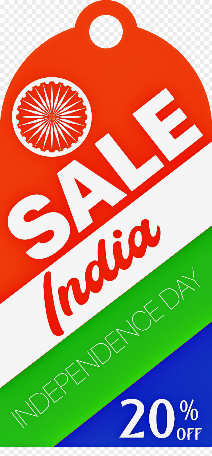 India Indenpendence Day Sale Tag Label PNG