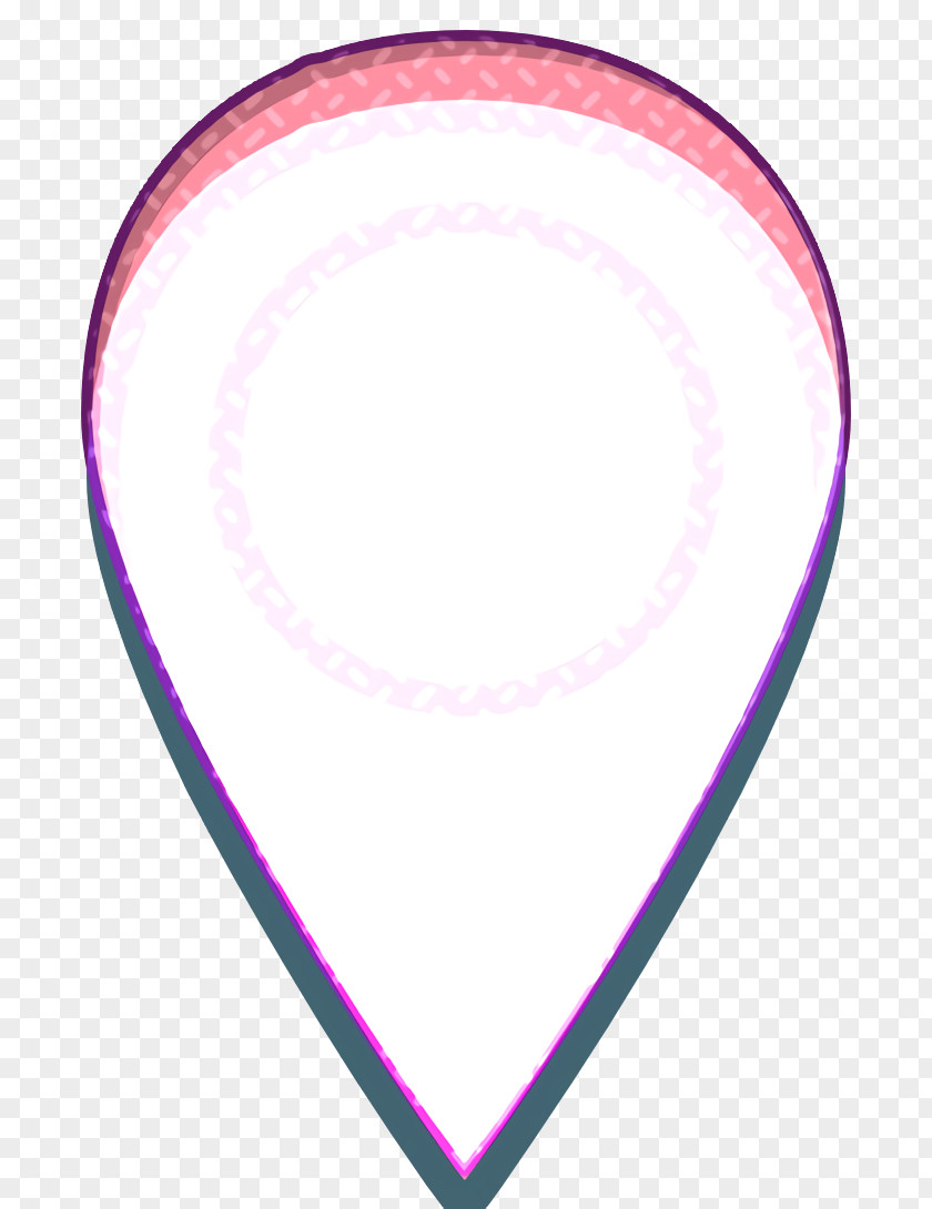 Magenta Heart Gps Icon Local Localseo PNG