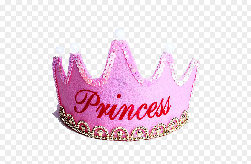 Pink Birthday Crown PNG