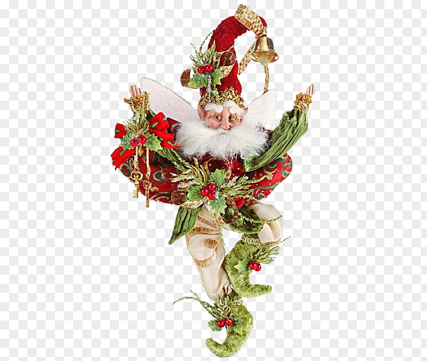 Santa Claus Mrs. Christmas Elf Ornament PNG