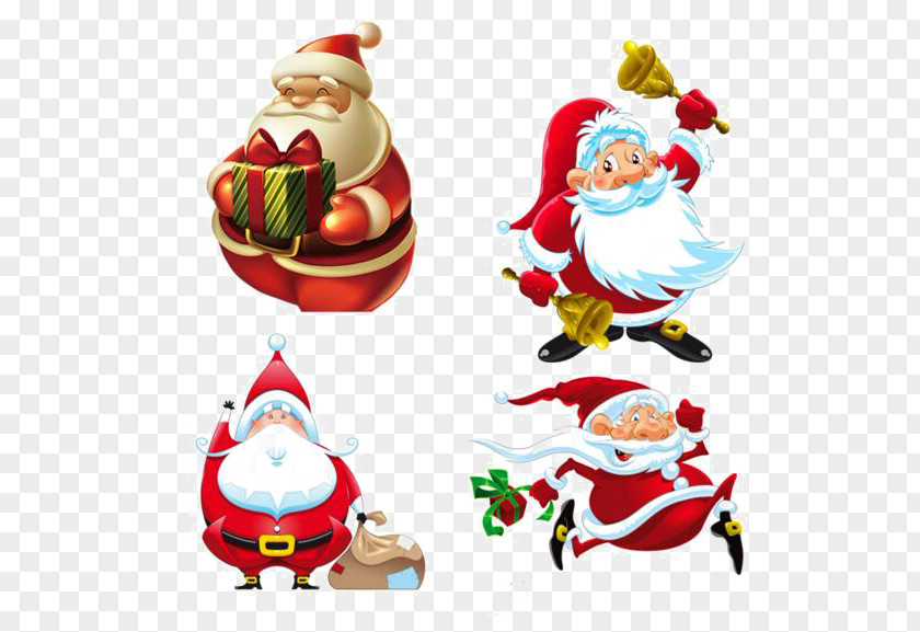 Santa Gifts Ded Moroz Claus Christmas PNG