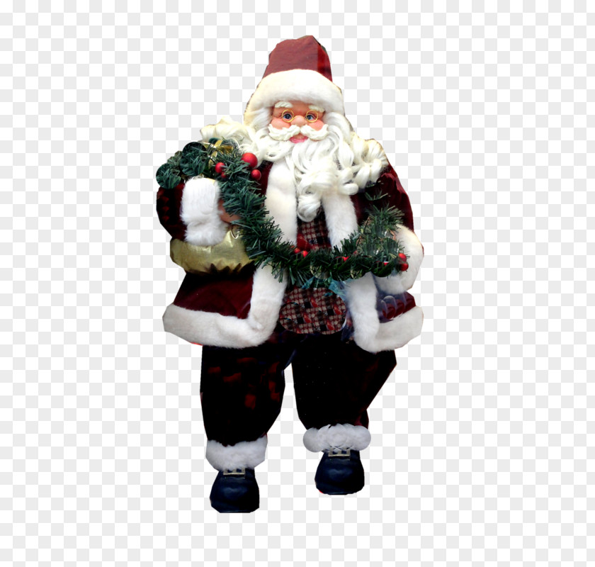 Santa Obesity Claus Christmas Ornament PNG