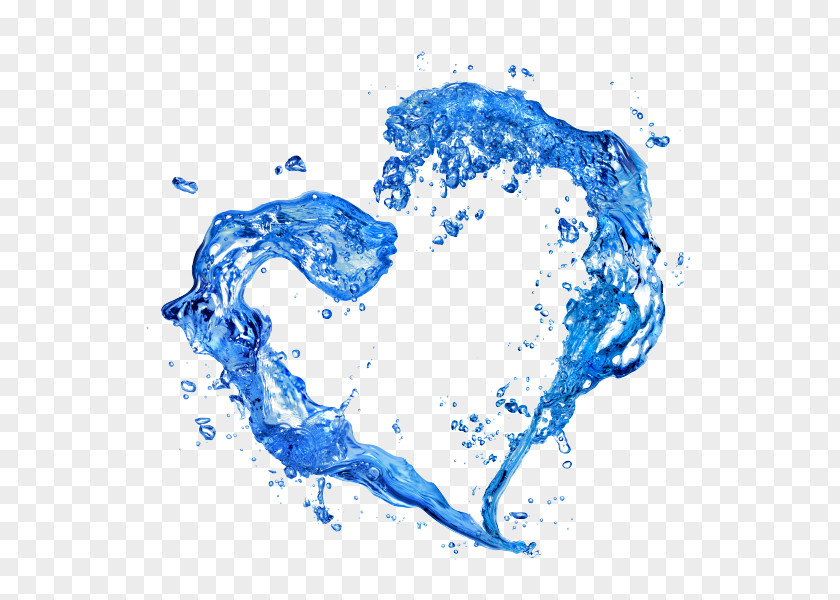 Water Hd Heart Clip Art PNG