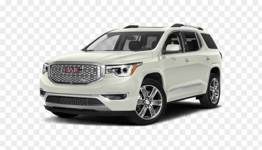 White Frost Tricoat 2018 GMC Acadia Denali Car General Motors Sport Utility Vehicle PNG