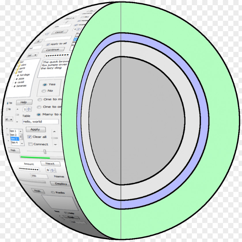Circle Rim Technology Angle PNG