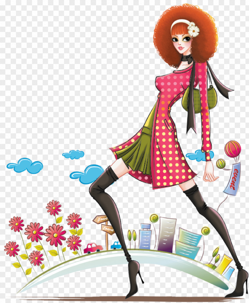 Fashion Illustration Woman Girl PNG illustration Girl, woman clipart PNG
