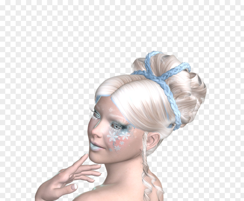 Painting Headpiece Blond Hair Tie Hairstyle PNG