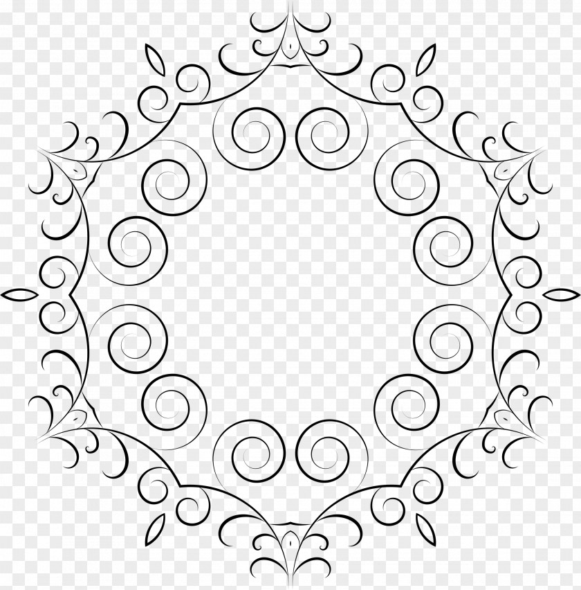 Simple Border Black And White Clip Art PNG