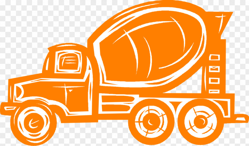 Truck Cement Mixers Concrete Heavy Machinery PNG