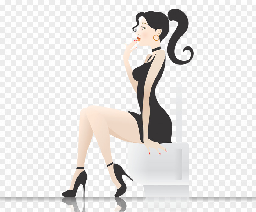 Business Woman Toilet & Bidet Seats Bathroom Sitting PNG