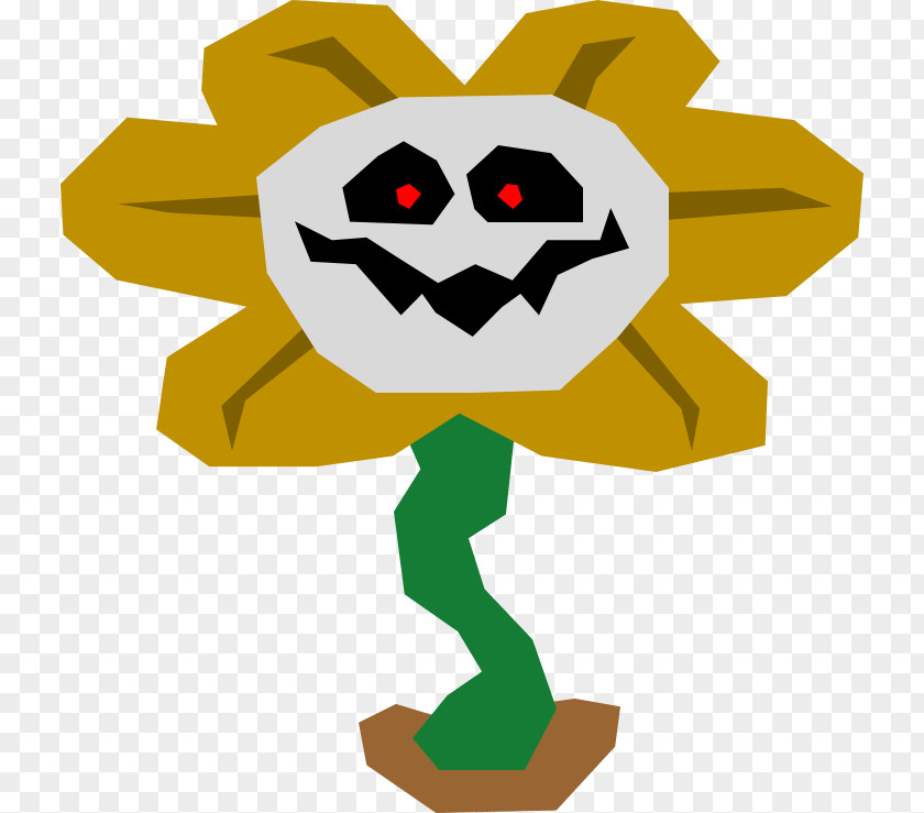 IDIOT Undertale Flowey Character PNG