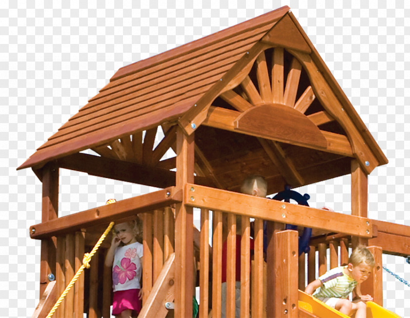 Building Roof Swing Outdoor Playset Backyard PNG