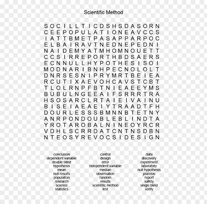 Word Search Game Puzzle PNG