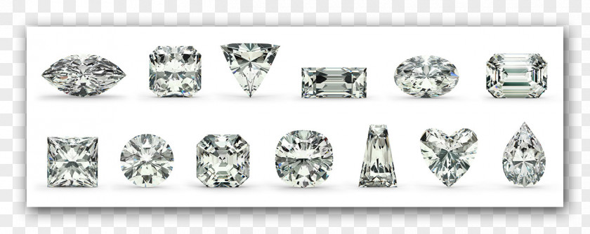 Diamon Diamond Cut Brilliant Shape Engagement Ring PNG