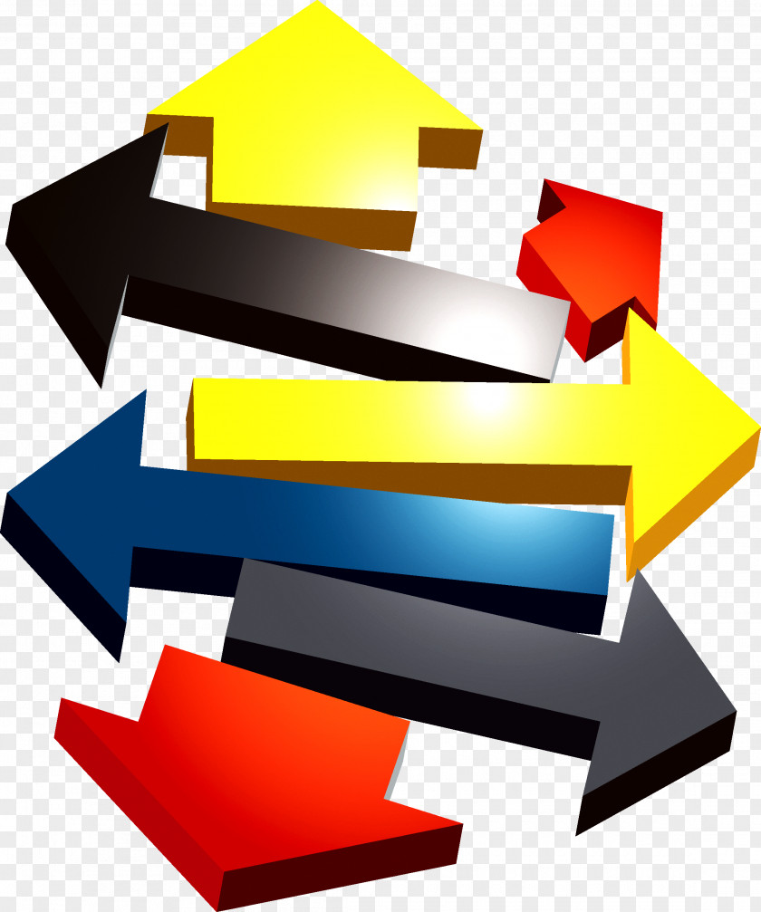 Dynamic Arrow 3D Computer Graphics Three-dimensional Space PNG