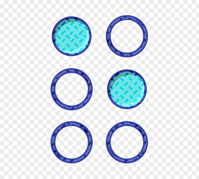 Electric Blue Cobalt Circle Icon PNG