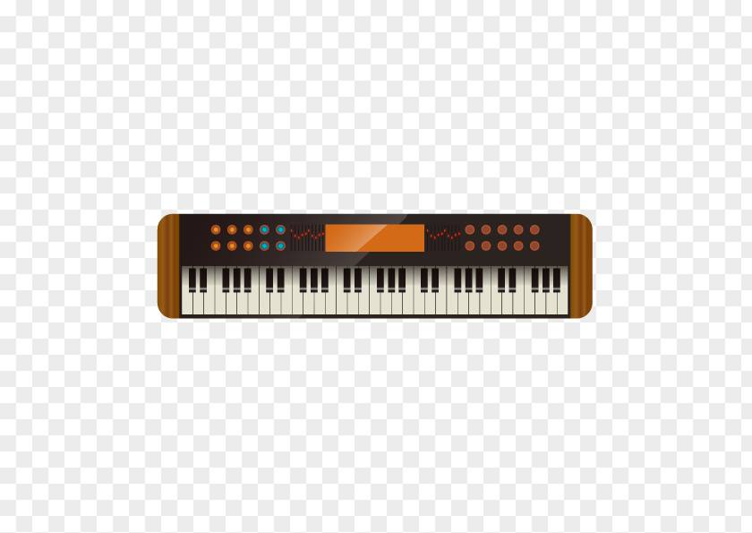 Electronic Piano Keyboard Vector Material Electric Musical Digital PNG