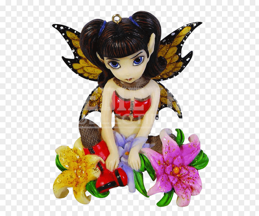 Shields Flowers Small Fairy Strangeling: The Art Of Jasmine Becket-Griffith Figurine Flower Fairies Doll PNG