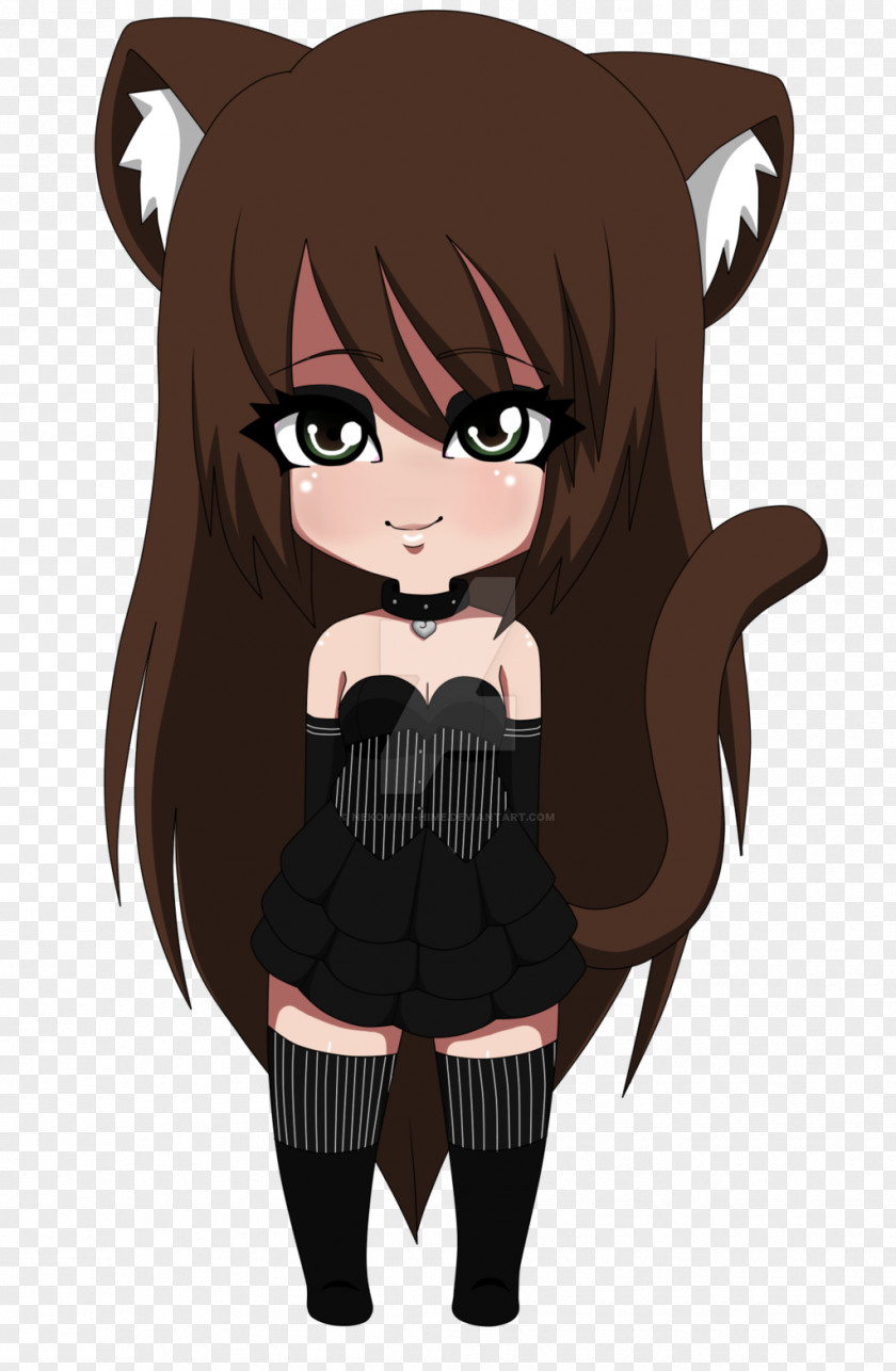 Cat Black Hair Brown PNG