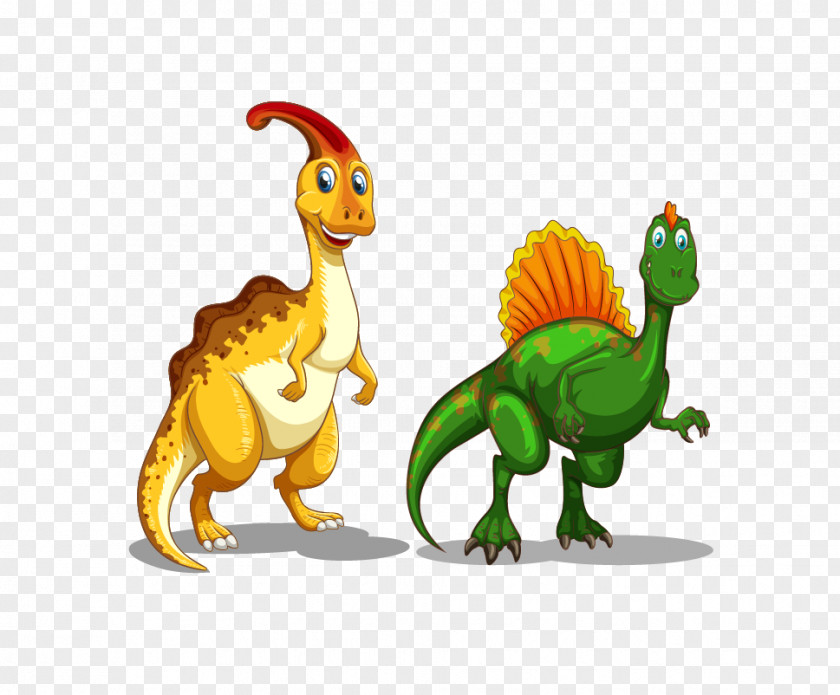 Dinosaur Cartoon Antonym Match PNG