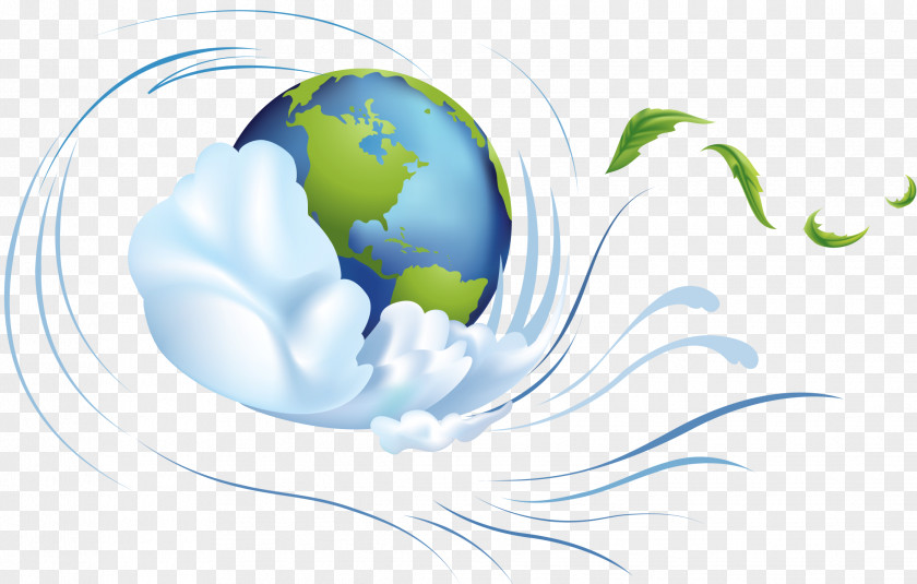 Earth Day Wind Clip Art PNG