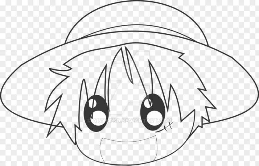 Luffy Vector Drawing Line Art Eye Clip PNG