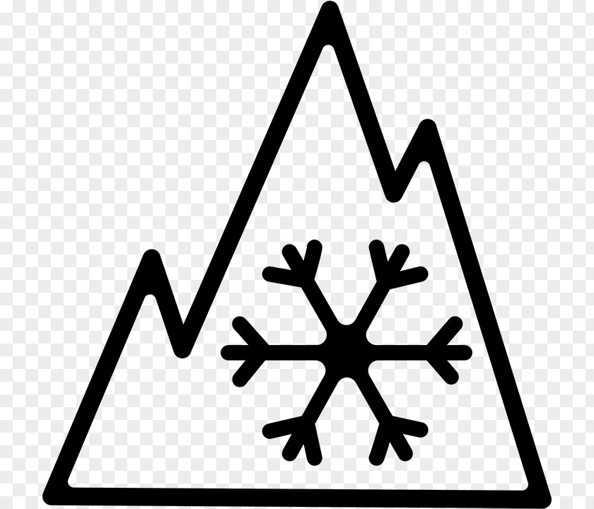 Severe Winter Snowflake Symbol PNG