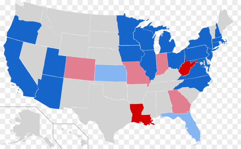 United States Senate Elections, 2018 World Map PNG