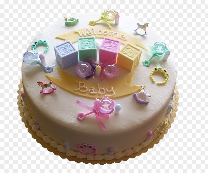 Baby Gender Reveal Tart Cake Decorating Shower Announcement PNG