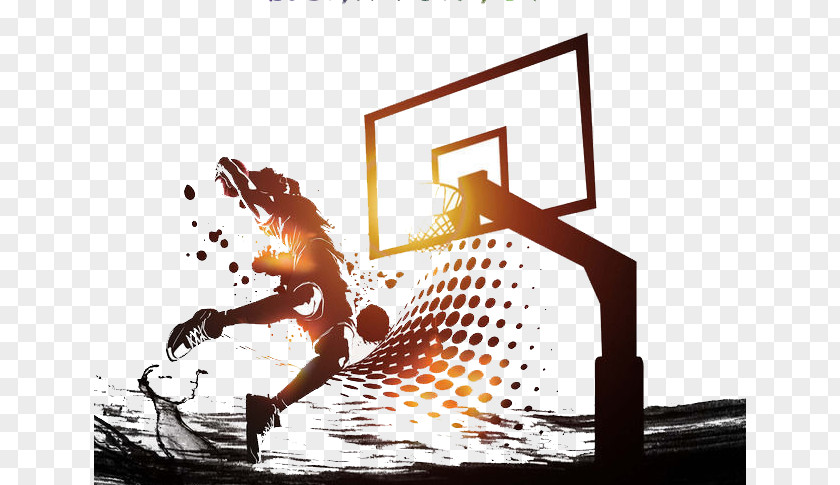 Basketball Game Player Wall Decal Sport PNG