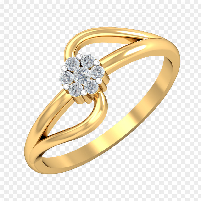 Double Loop Communication Engagement Ring Solitaire Jewellery Earring PNG