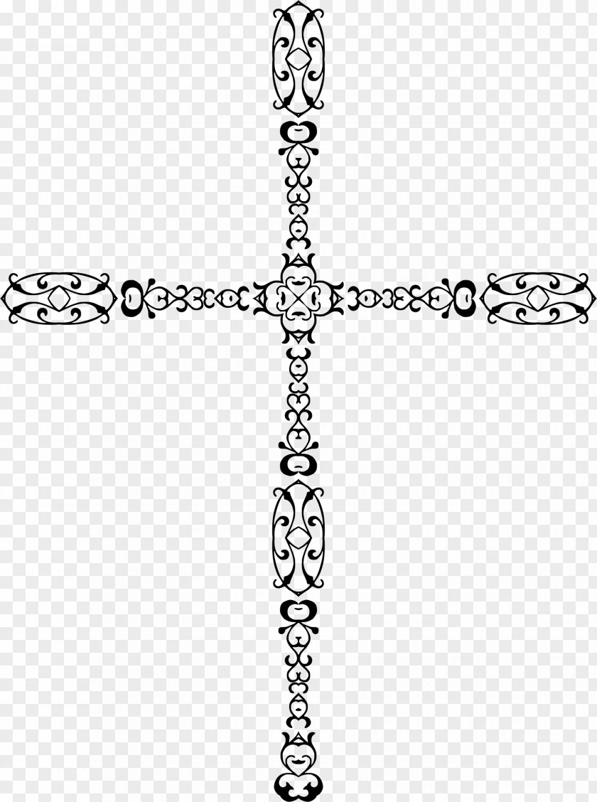 Elegant Christian Cross Clip Art PNG