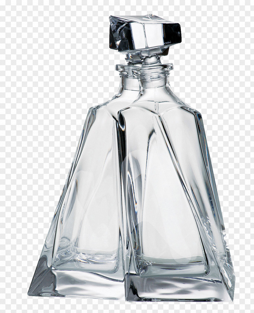 Glass Decanter Lead Bohemia Wine PNG