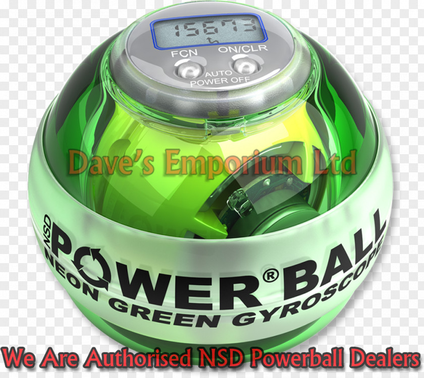 Green Ball Gyroscopic Exercise Tool Powerball Wrist PNG