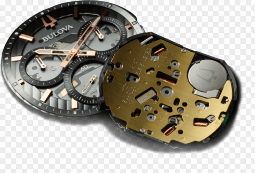 Watch Bulova Chronograph Movement Clock PNG