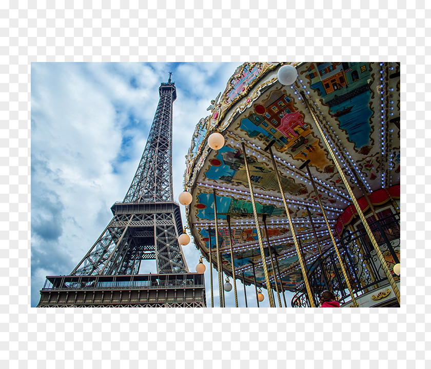 Eiffel Tower Facade Mural Tourist Attraction PNG