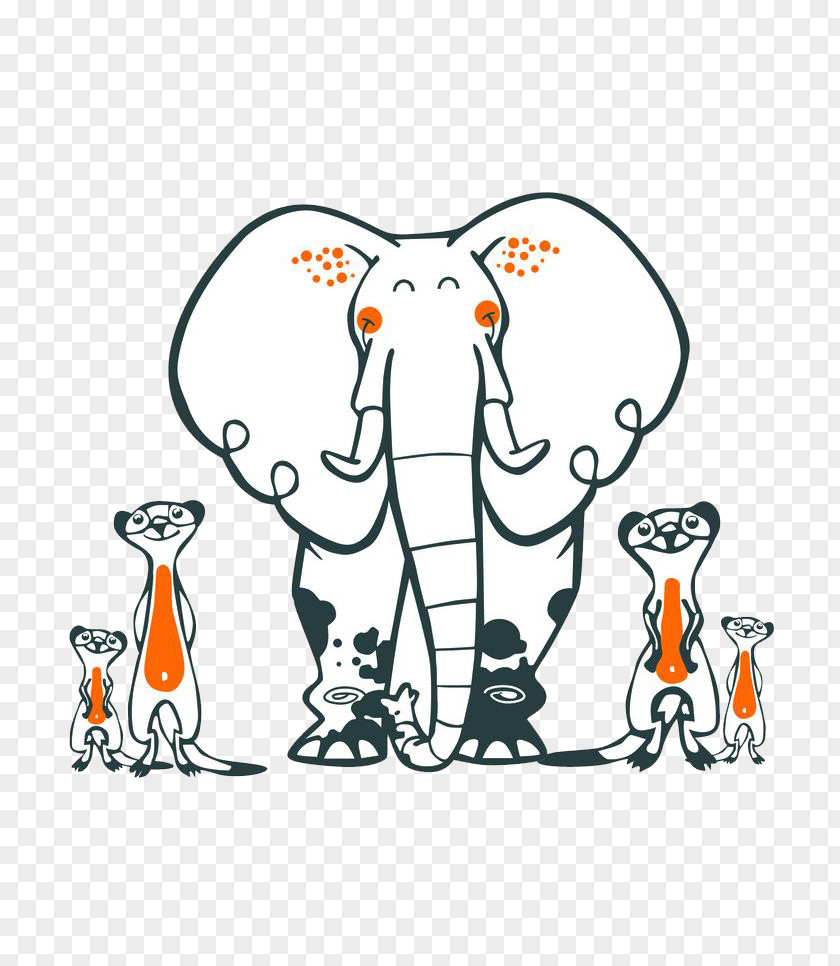 Elephant Picture Adhesive Wall Decal Sticker Child PNG