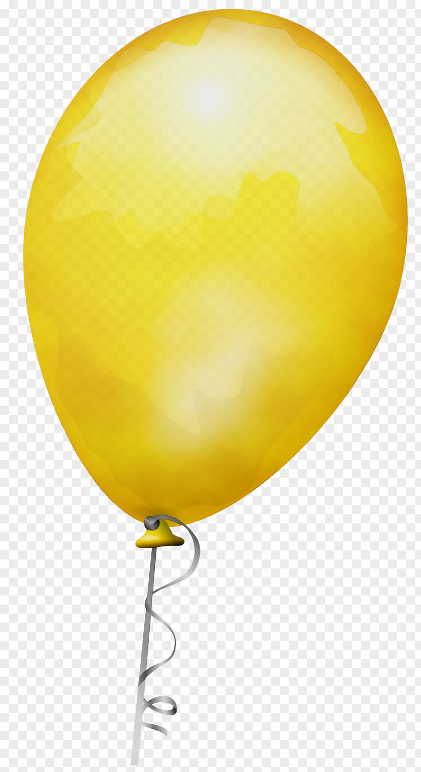 Party Supply Yellow Balloon Drawing PNG