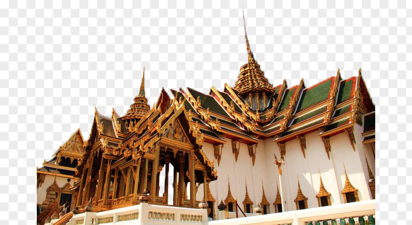 Thai Palace Landscape Plan Grand Temple Of The Emerald Buddha Wat Pho Dusit Maha Prasat Throne Hall Sivalai PNG