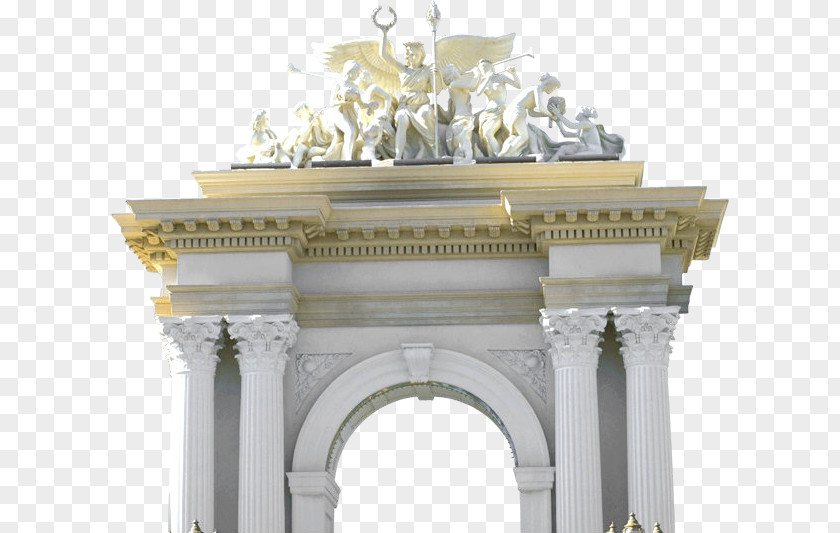 Column Triumphal Arch Facade Classical Architecture PNG